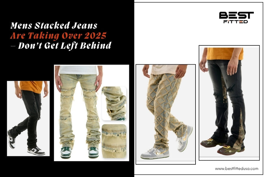 men's stacked jeans