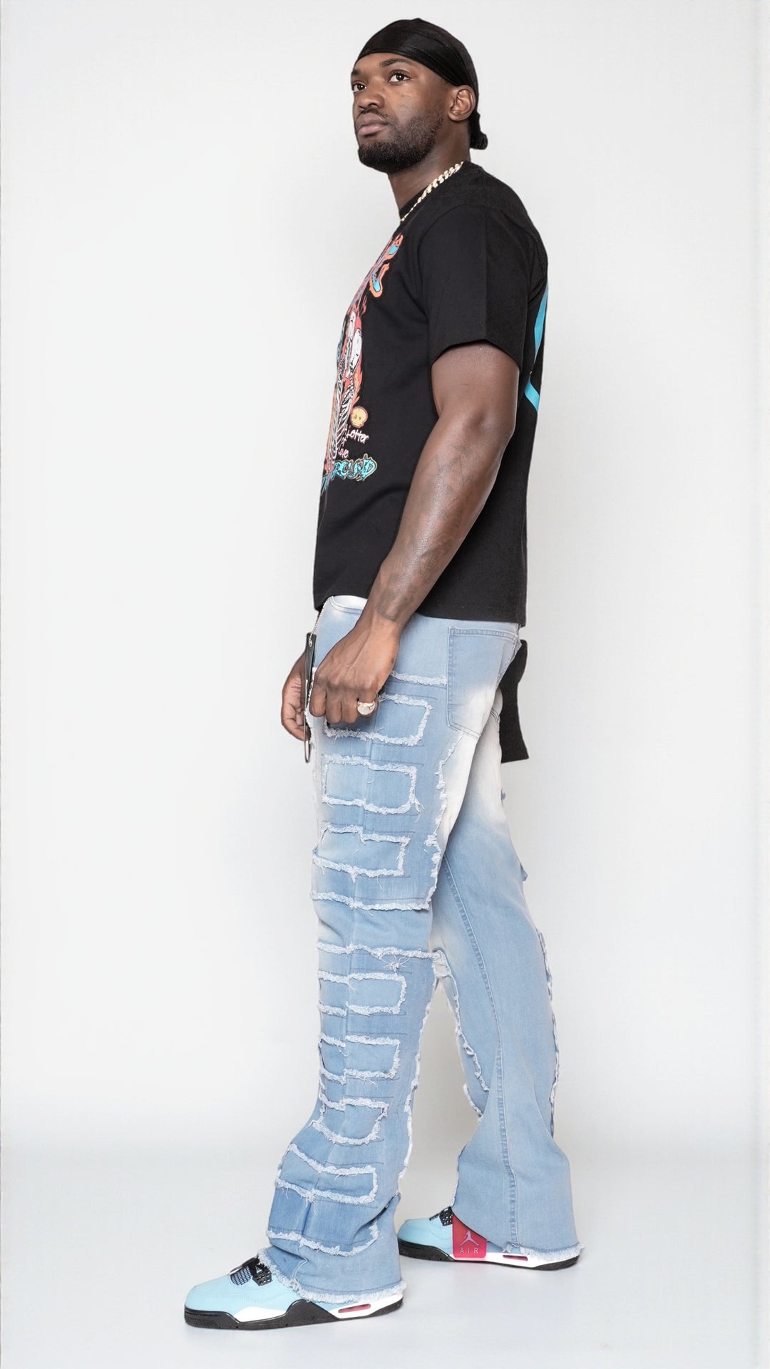 light-blue jeans