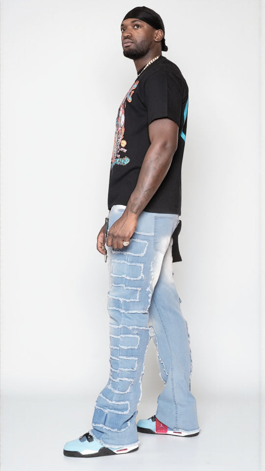 light-blue jeans
