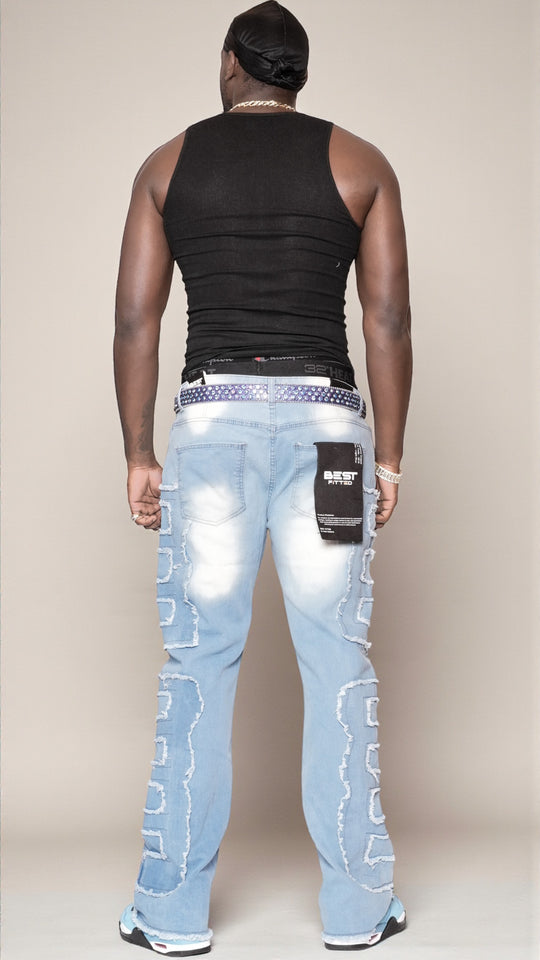 light-blue jeans