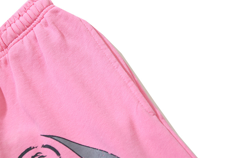 Red Flame Graphic Flared Sweatpants – Street Heat Edition