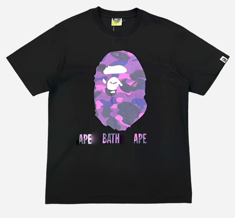Retro Men's Black & Blue Ape Bape T-Shirt