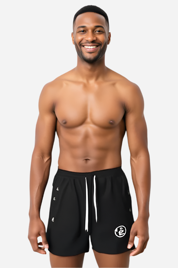 Ape Head Drawstring Shorts Black