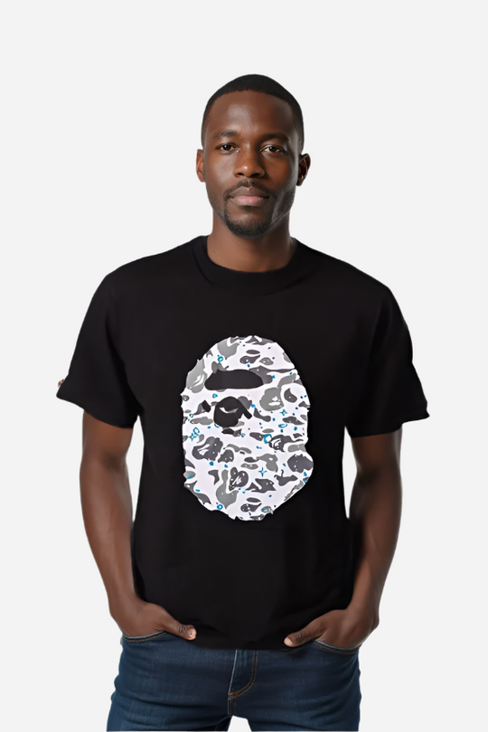 Space Camo Big Ape Head Tee