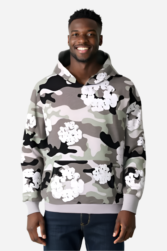 Men’s Camo Floral Hoodie