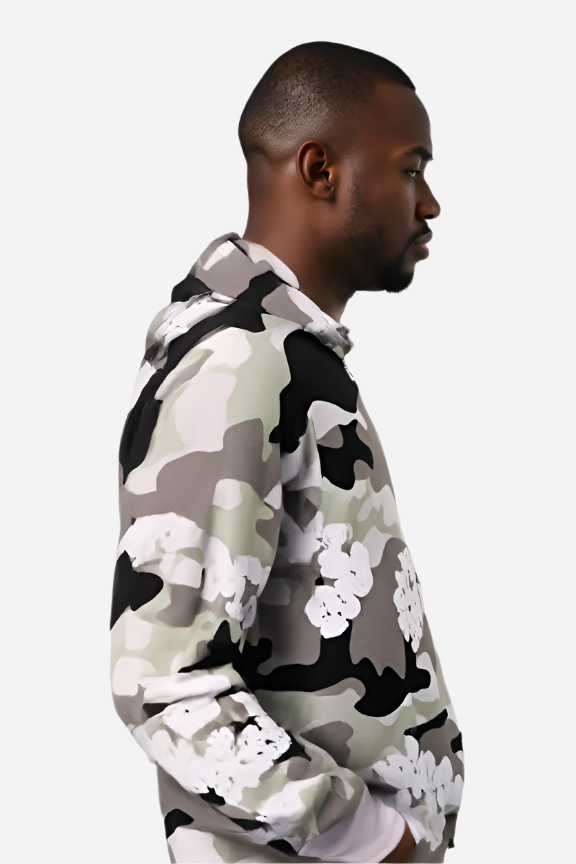 Men’s Camo Floral Hoodie