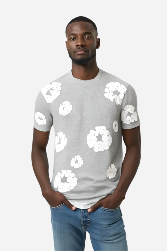 Men’s Floral Pattern T-Shirt