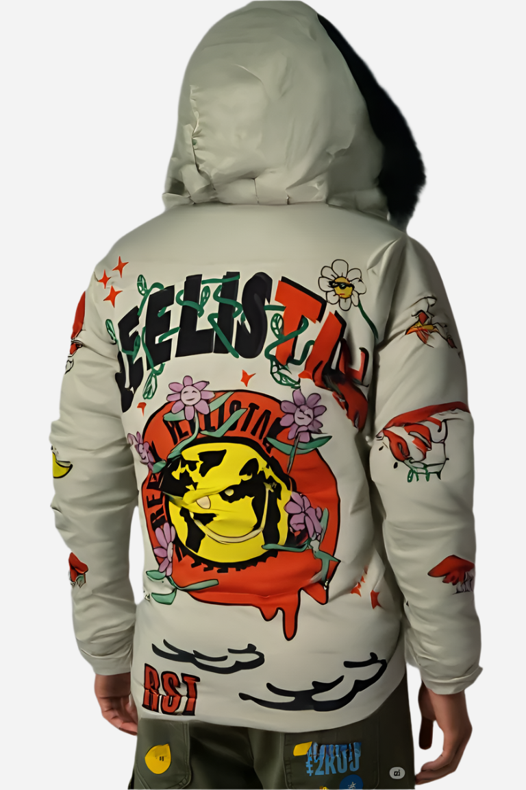 FEEIST Red Puffer Jacket