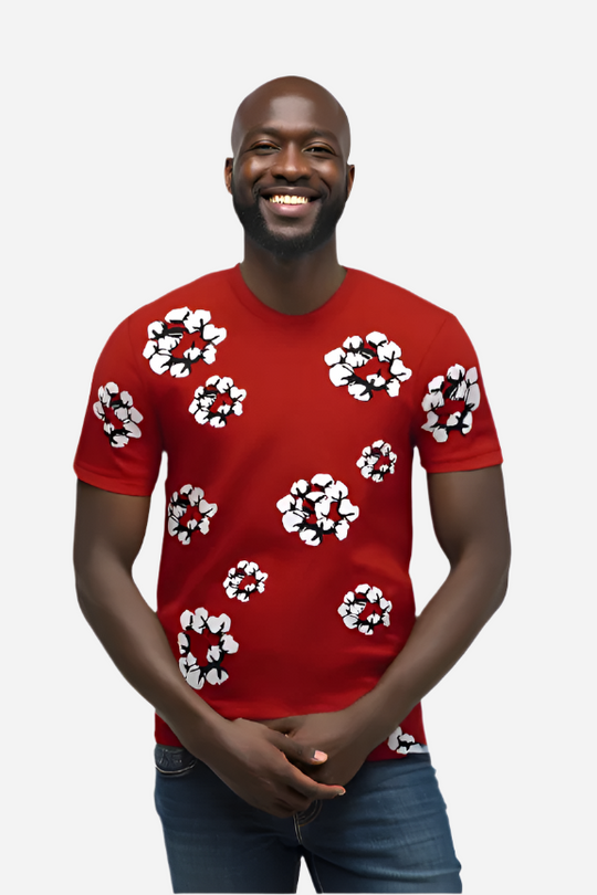 Men’s Floral Pattern T-Shirt