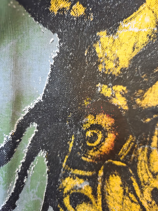Psycho Dread Zombie Graphic T-Shirt – Mint Green Street Art Edition