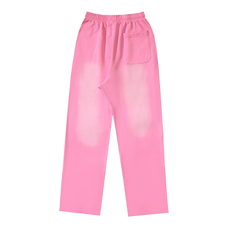 Red Flame Graphic Flared Sweatpants – Street Heat Edition