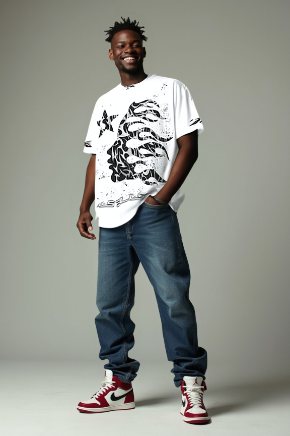 Men Black T-shirt