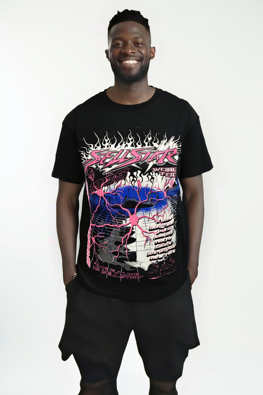 SELLSTAR x REPRESENT Futuristic World Tour Graphic T-Shirt