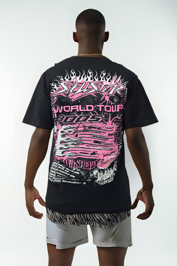 SELLSTAR x REPRESENT Futuristic World Tour Graphic T-Shirt