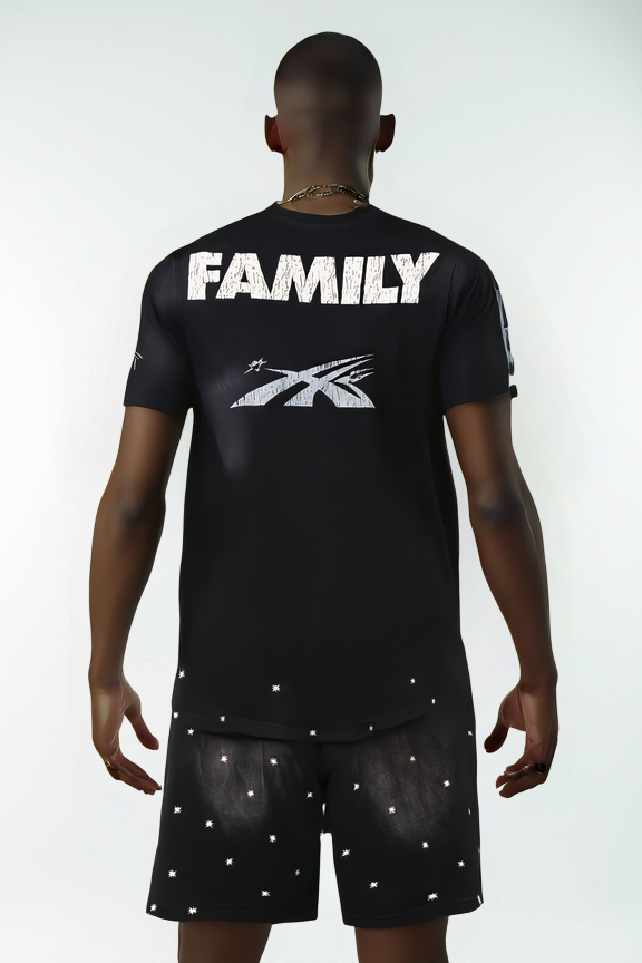 SELLSTAR Flame Logo Dot Shorts – Black Streetwear Edition