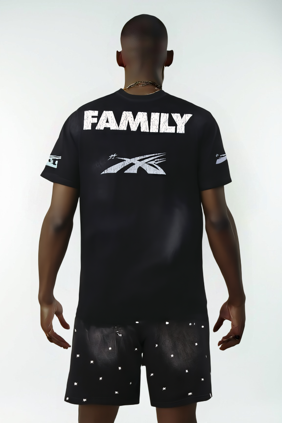 Super-Core Armor Muscle Graphic T-Shirt – Black Power Edition