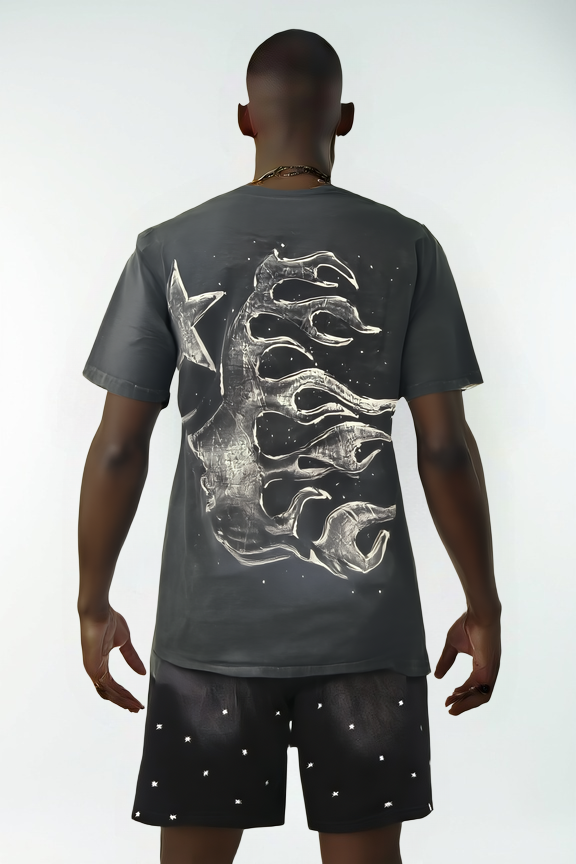 SELLSTAR “Path to Paradise” Galactic Graphic T-Shirt – Black Space Wash Edition