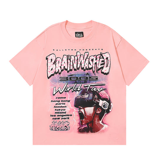 street-style pink t-shirt